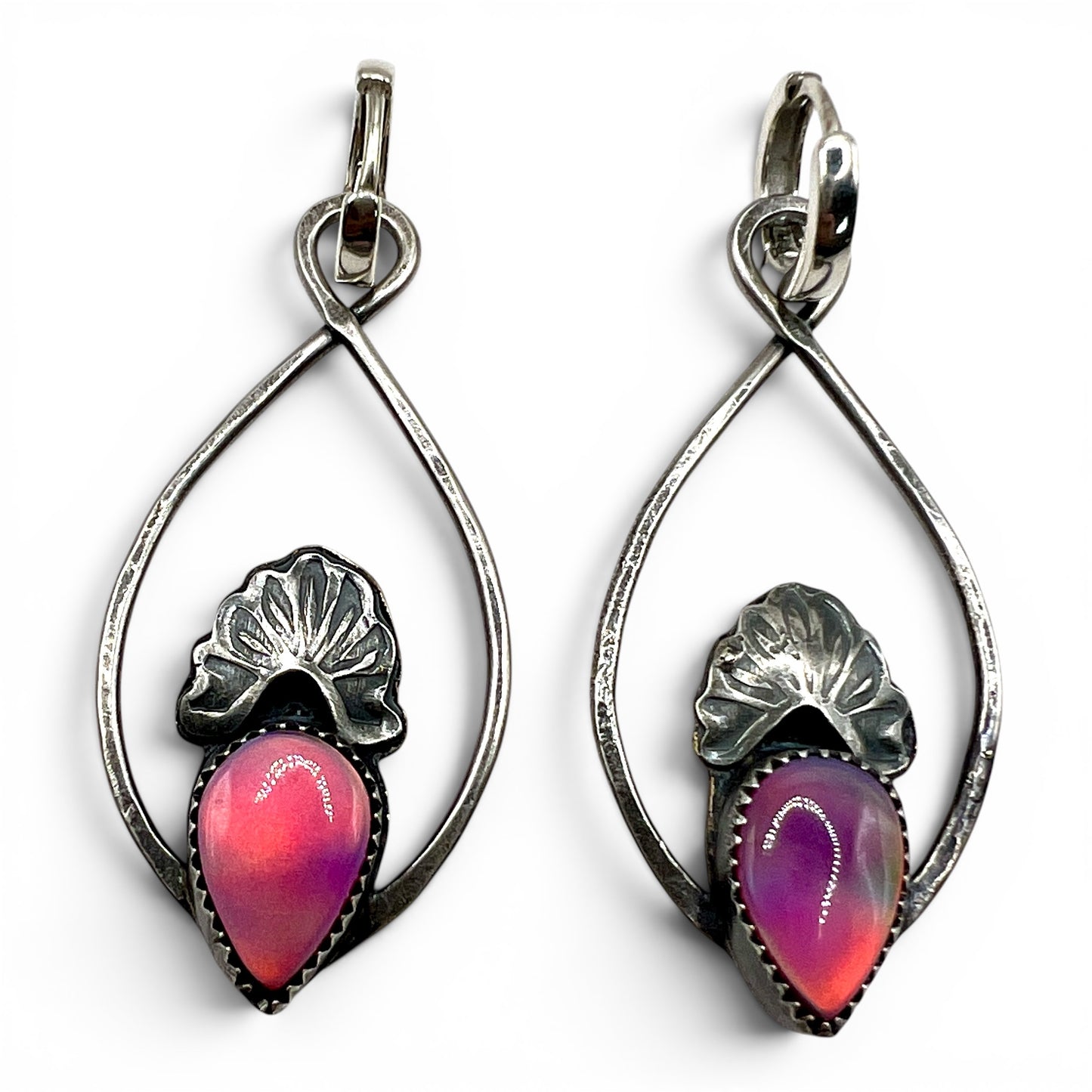 Aura Opal Prairie Earrings with Huggie Hoops