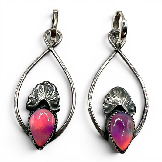Aura Opal Prairie Earrings with Huggie Hoops