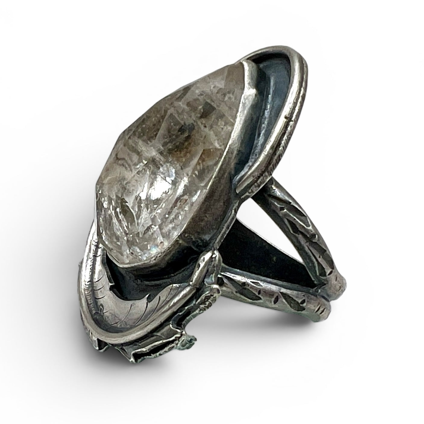 Herkimer Diamond Ring size 7.25