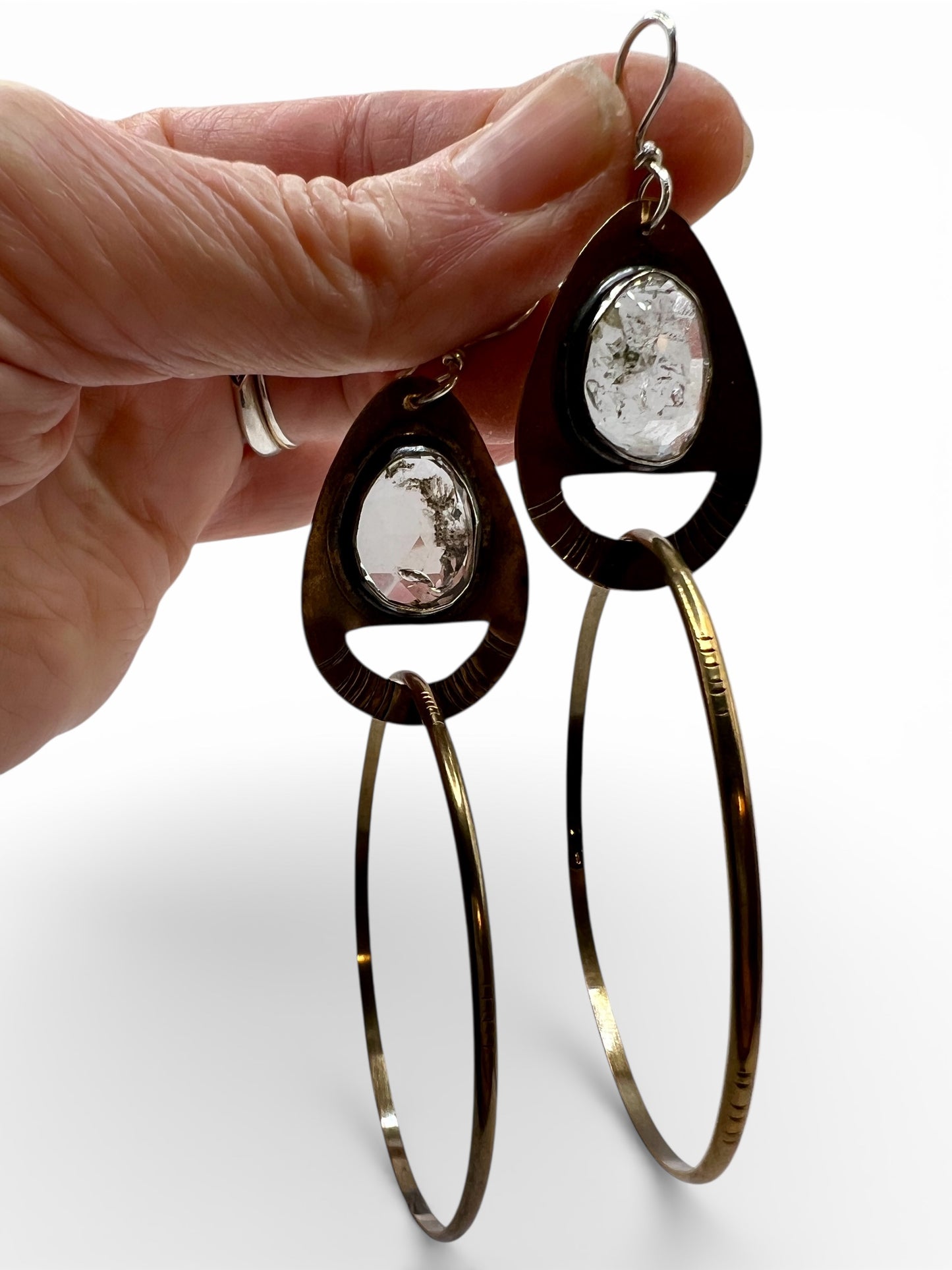 Cenote Hoops with Herkimer Diamond
