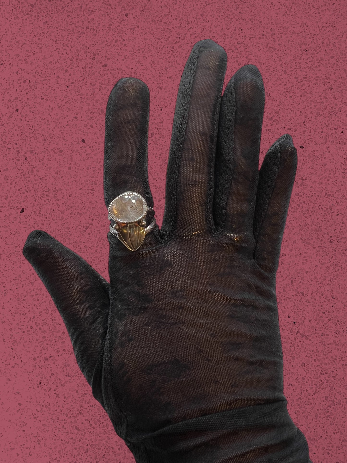 Herkimer Diamond Selkie Ring size 7.5