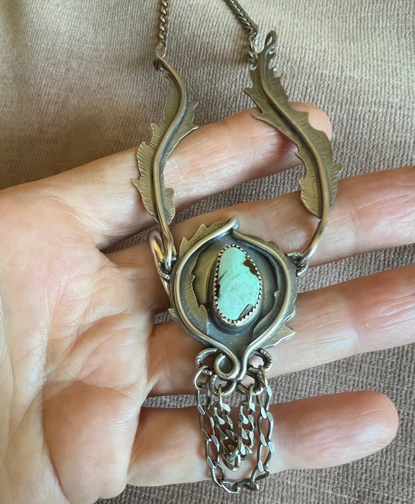 Turquoise Rose Parade Necklace