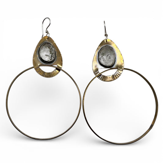 Cenote Hoops with Herkimer Diamond