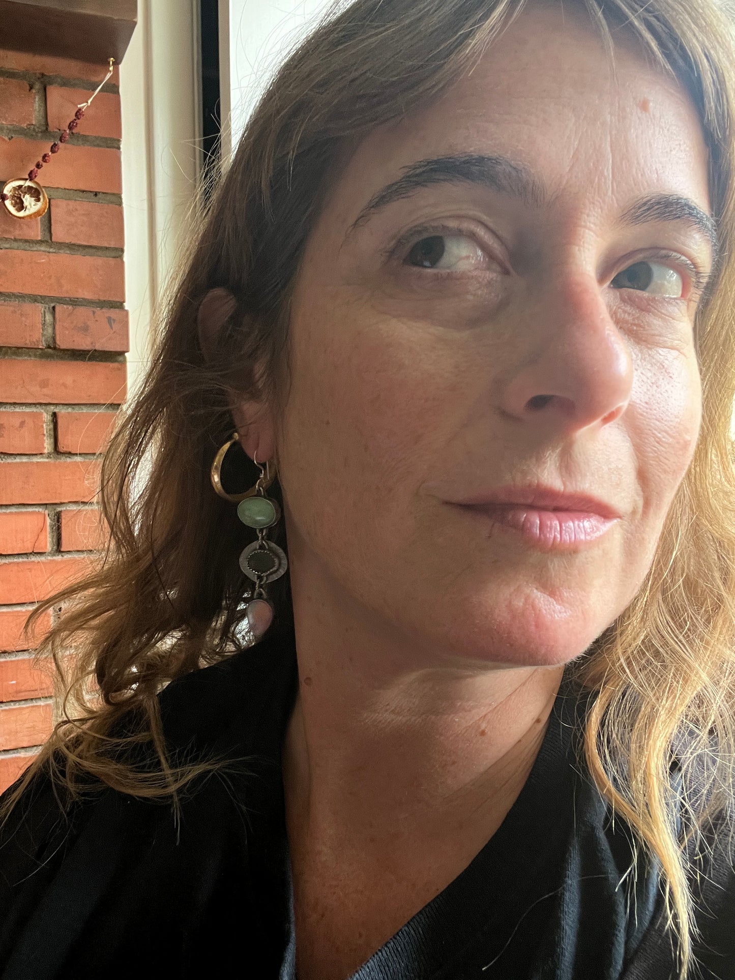 Lollipop Earrings of Turquoise, Serpentine, Aura Opal, Variscite and Peridot