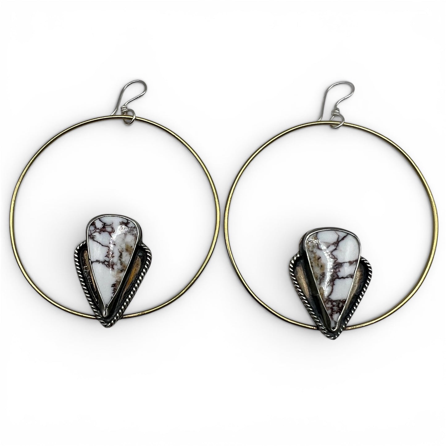 Wild Horse Magnesite Hoop Earrings