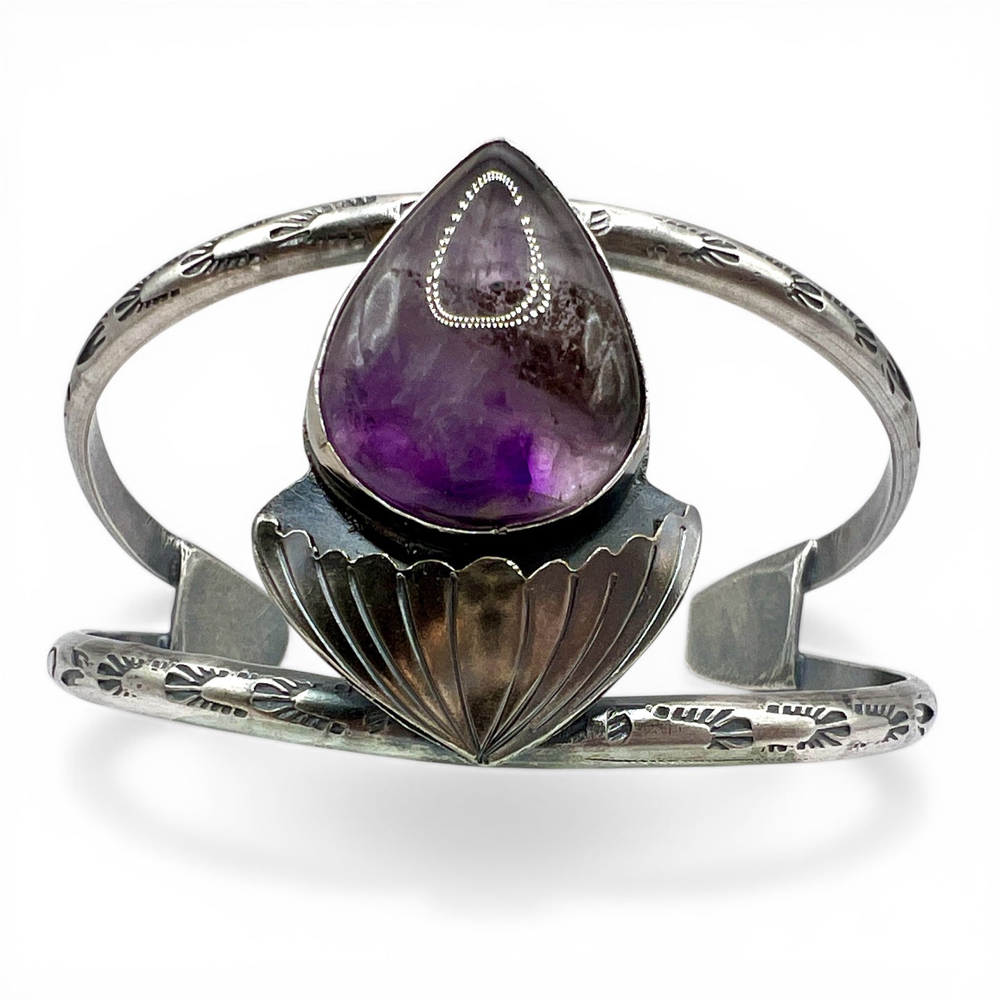 Atomic Amethyst Selkie Cuff Bracelet
