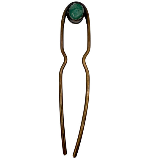 Emerald Hairpin