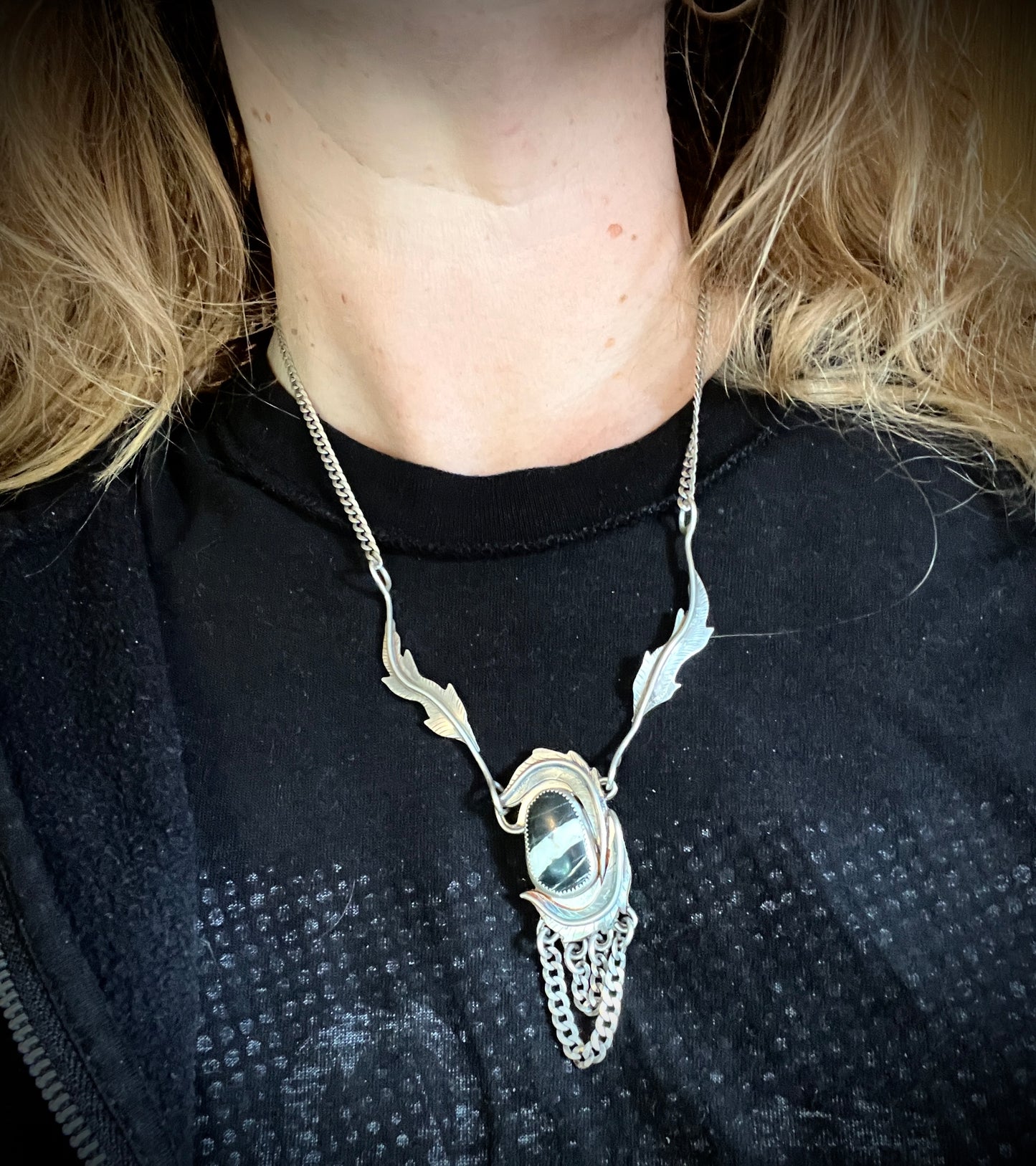 White Buffalo Turquoise Rose Parade Necklace