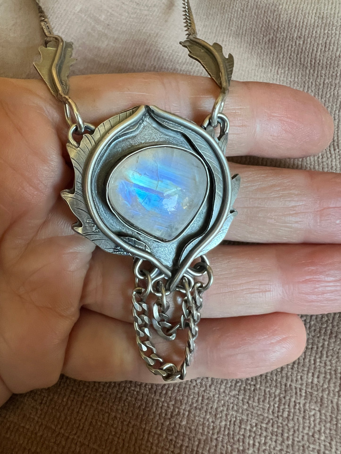 Moonstone Rose Parade Necklace