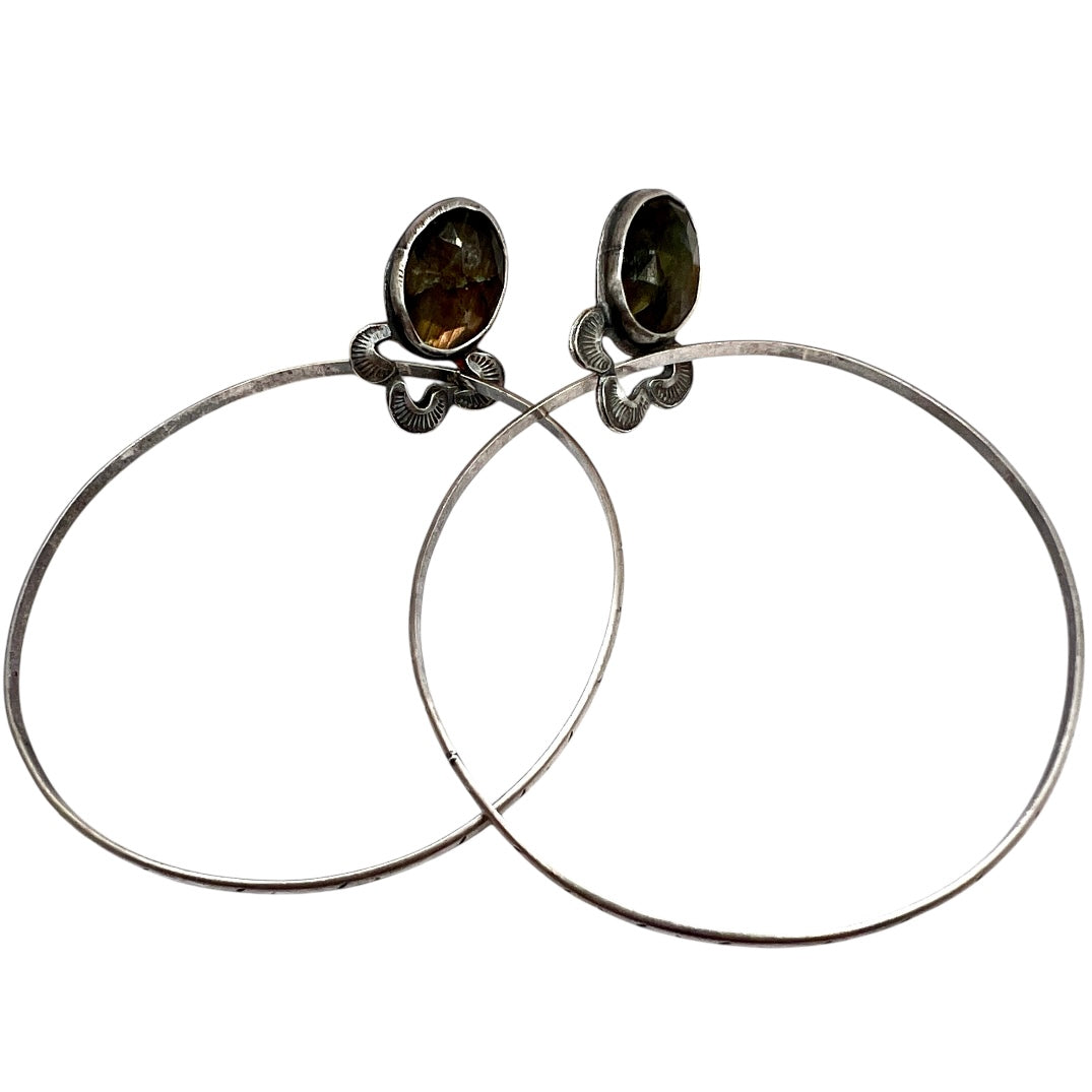 Labradorite Otter Hoops