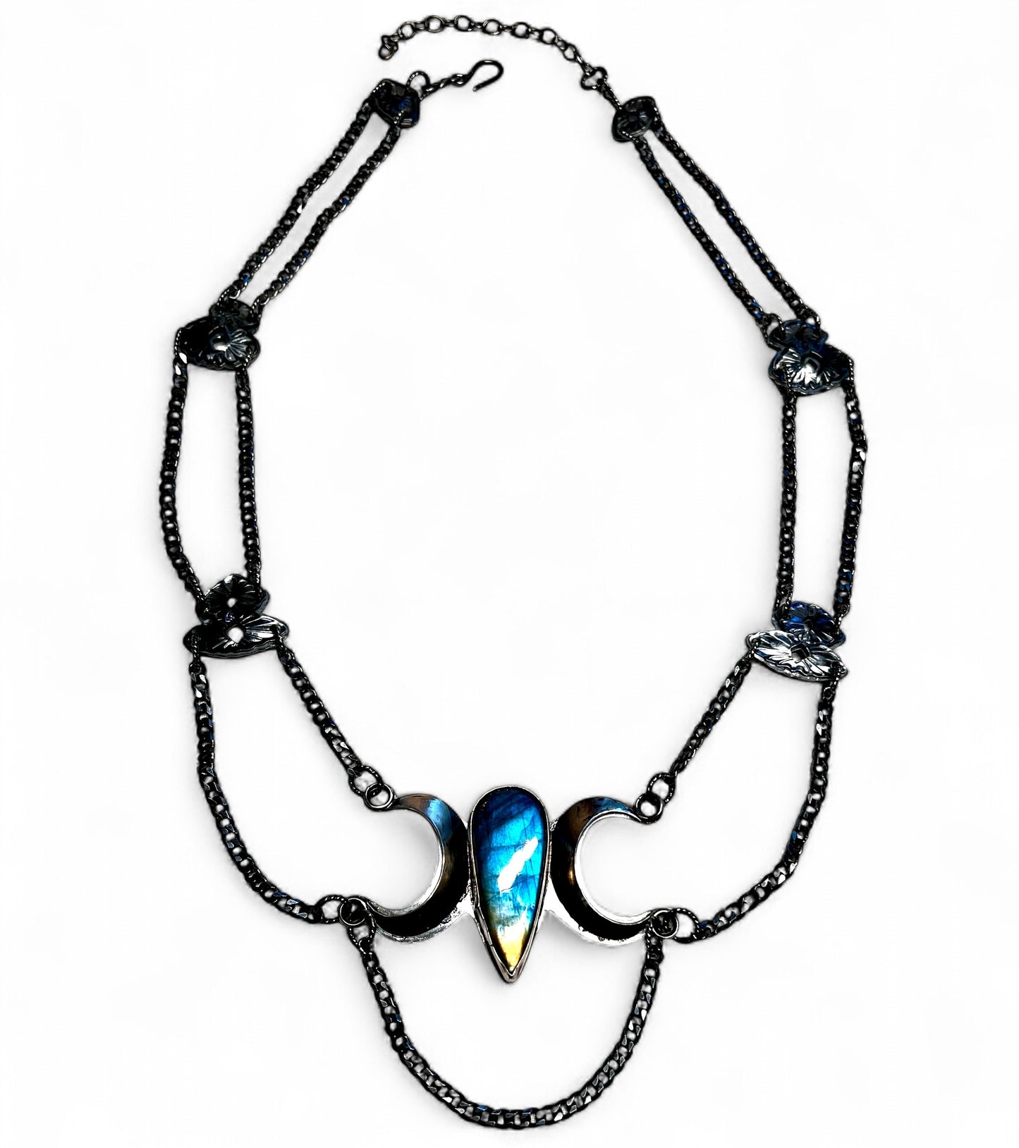 Labradorite Moons Goddess Necklace