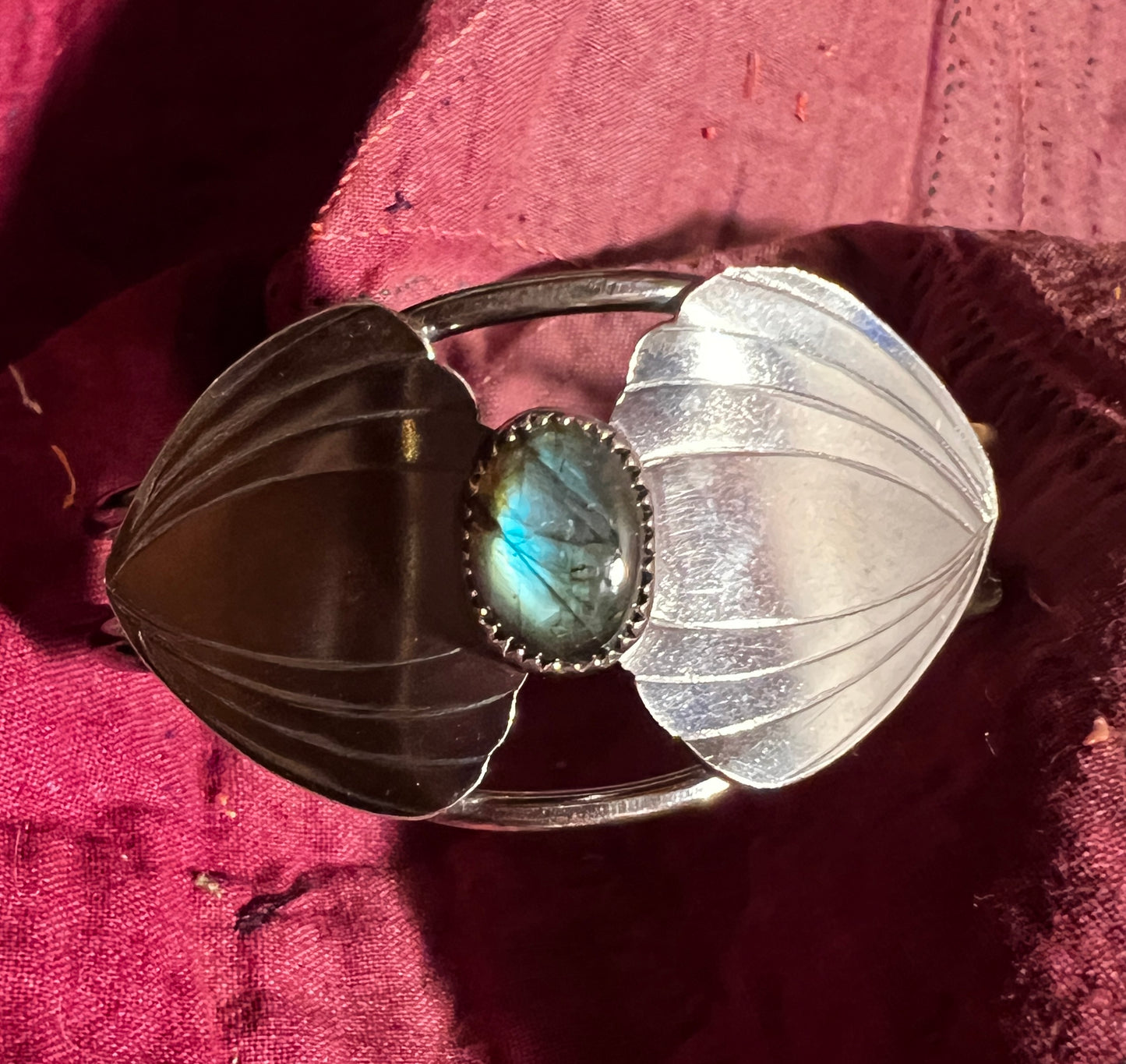 Labradorite Venus Cuff Bracelet