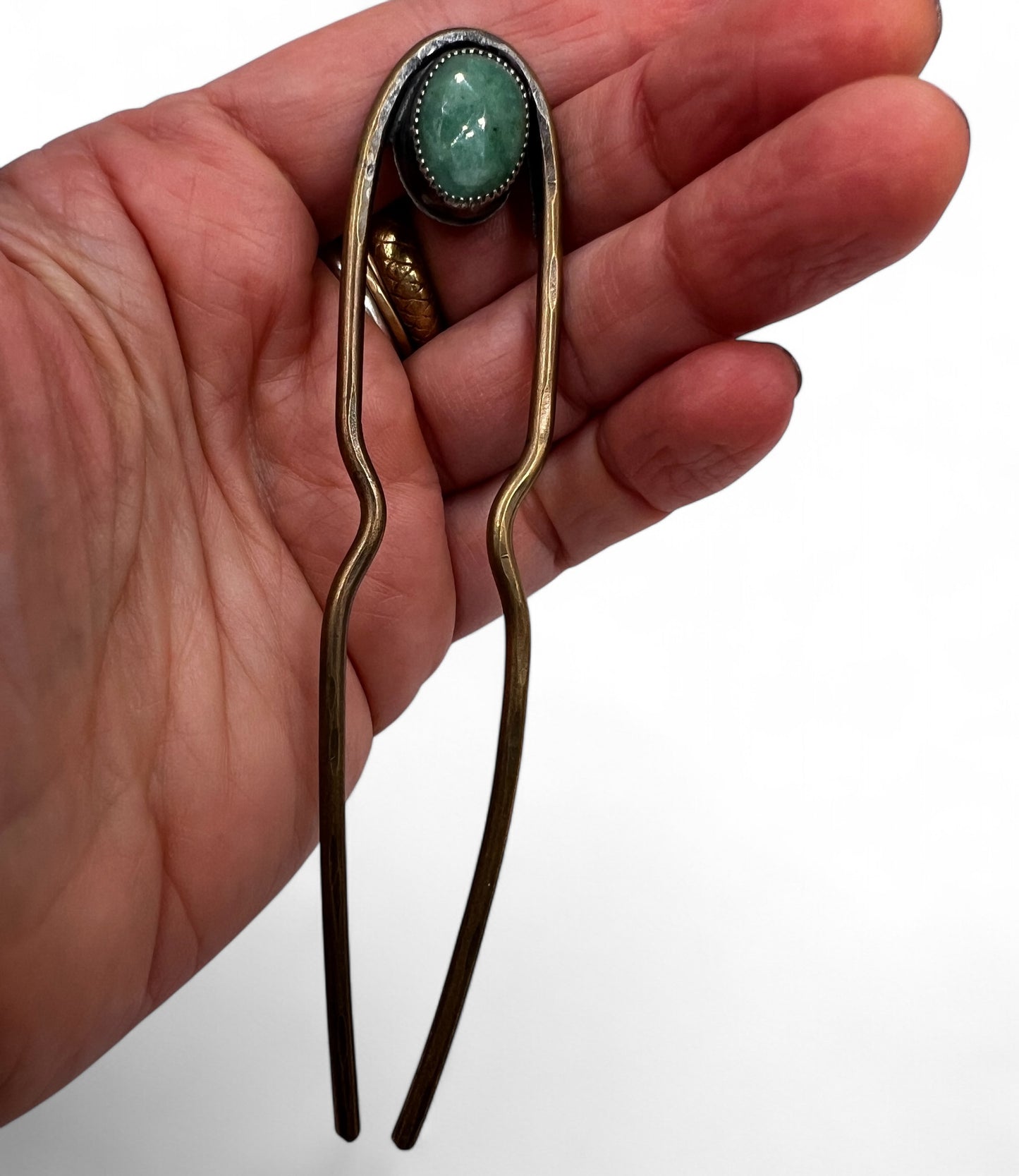 Emerald Hairpin