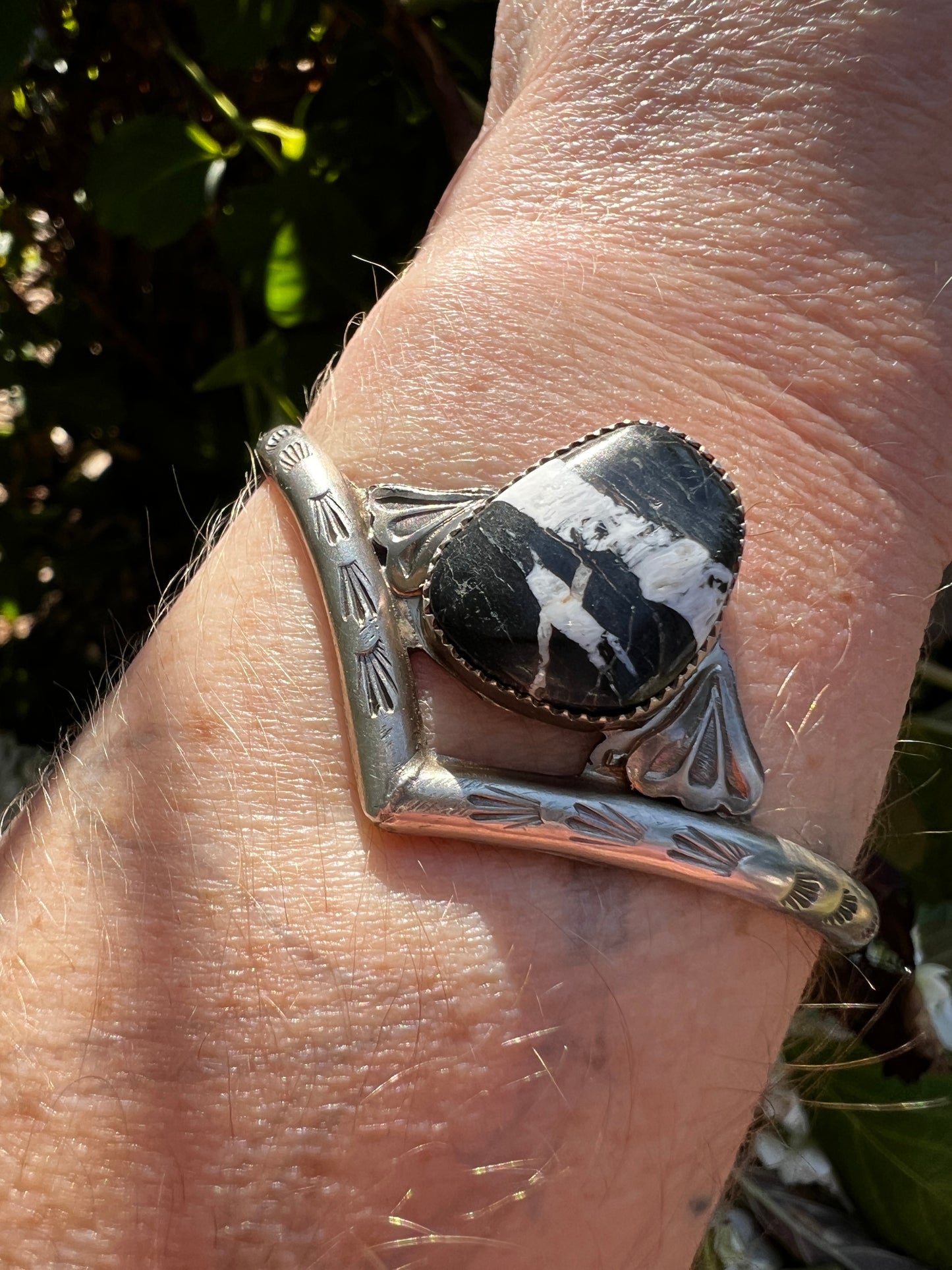 White Buffalo Turquoise Gaviota Cuff