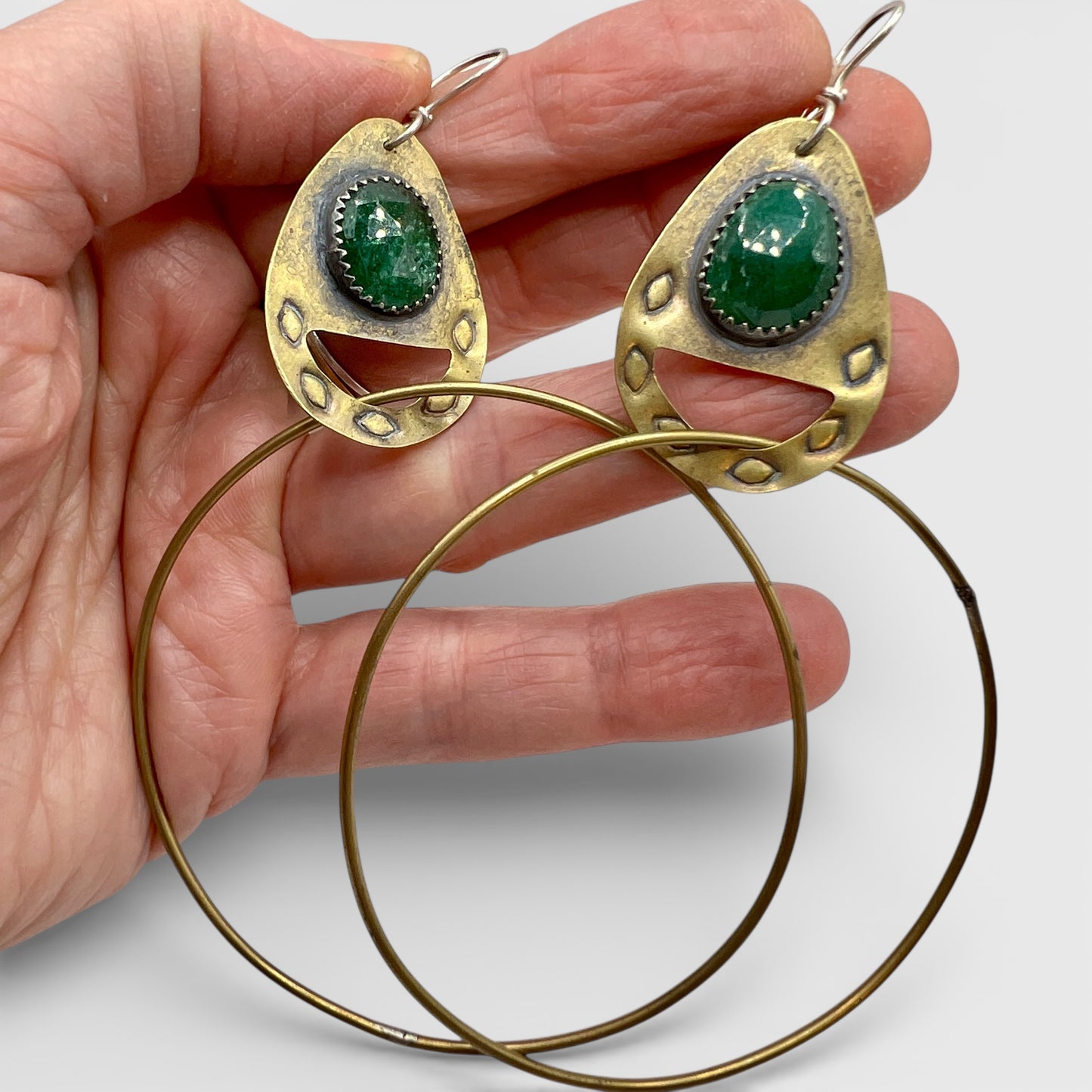 Cenote Hoops with Adventurine