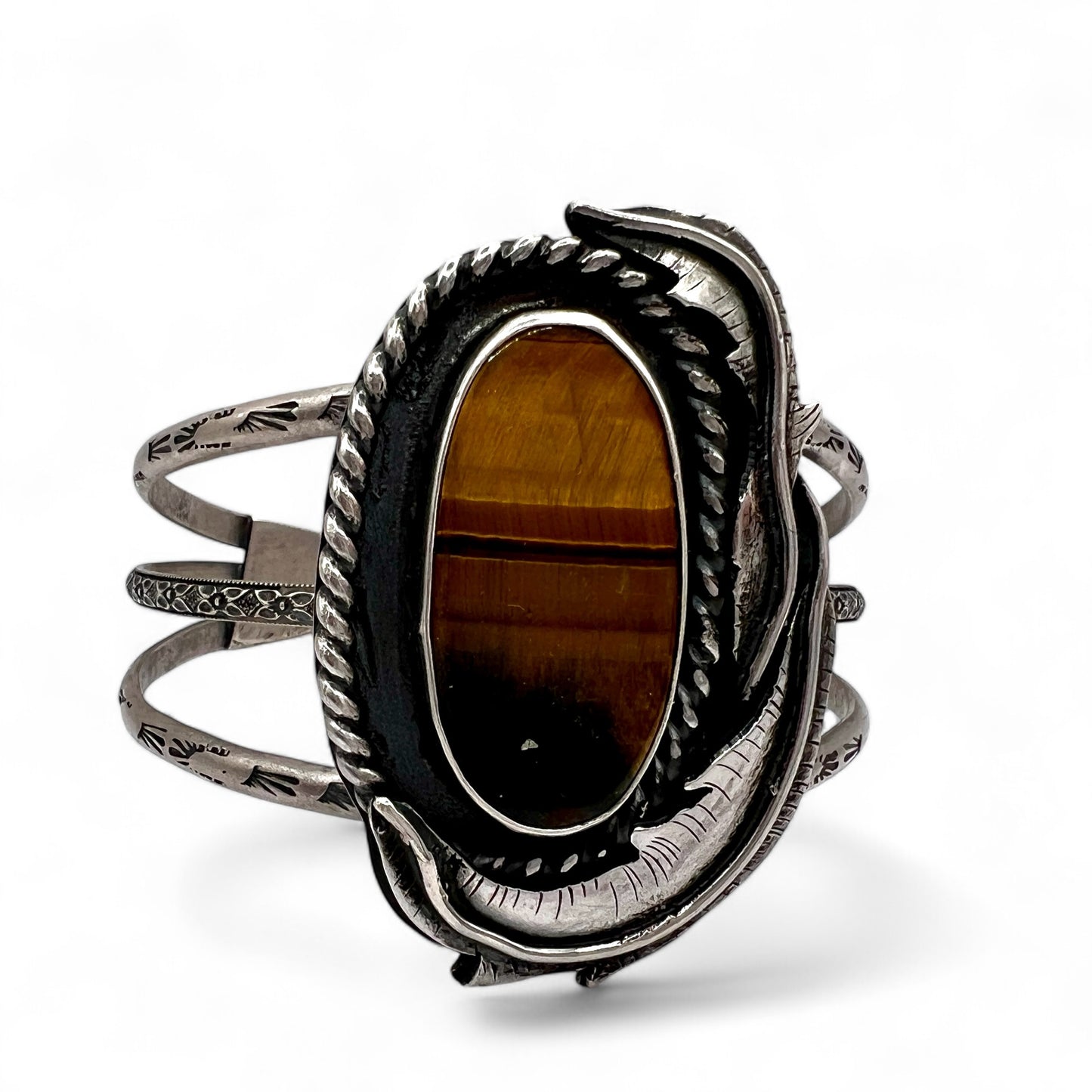 Tiger’s Eye Rose Parade Cuff Bracelet