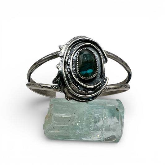 Labradorite Rose Parade Cuff Bracelet