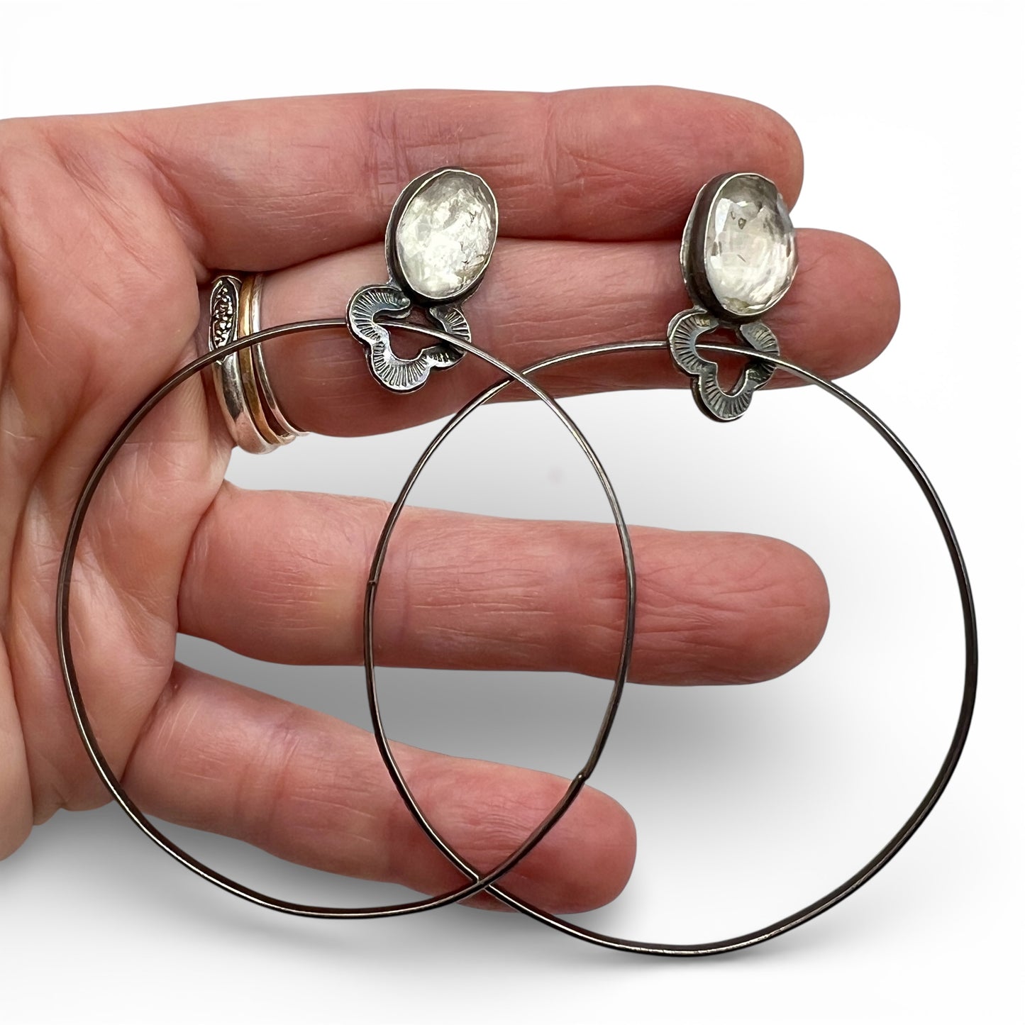 Herkimer Diamond Otter Hoops