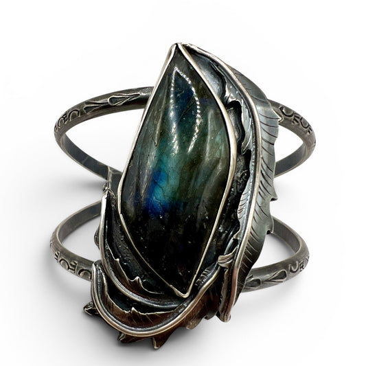 Labradorite Rose Parade Cuff