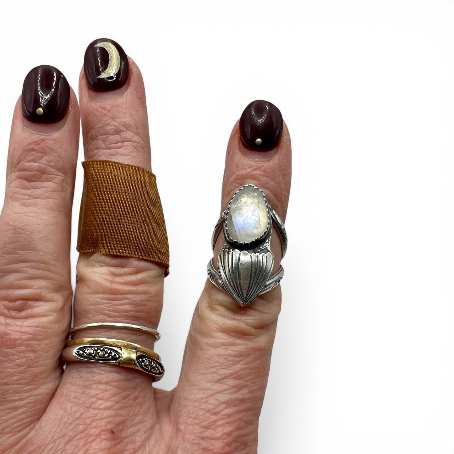 Moonstone Selkie Ring size 3.5