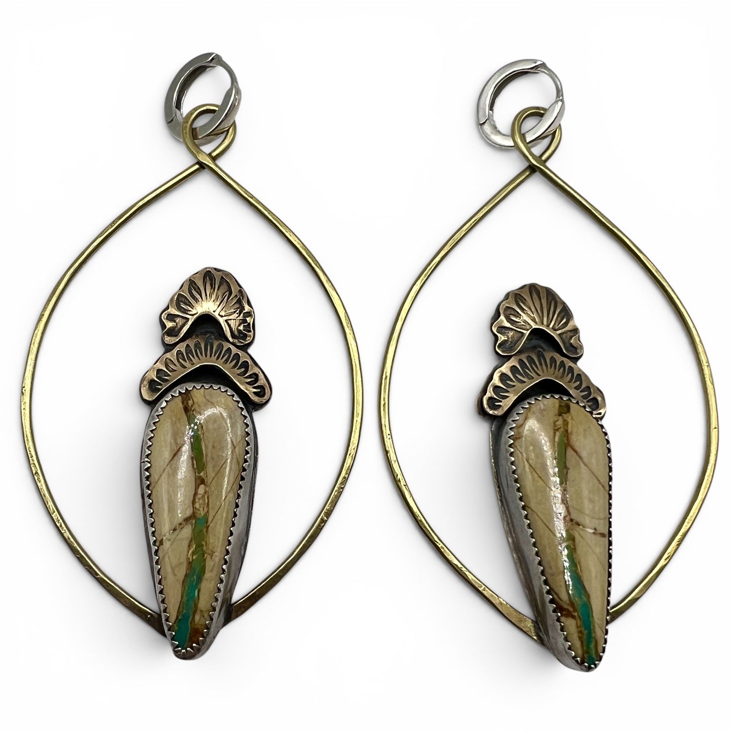 Royston Ribbon Prairie Earrings with Huggie Hoops