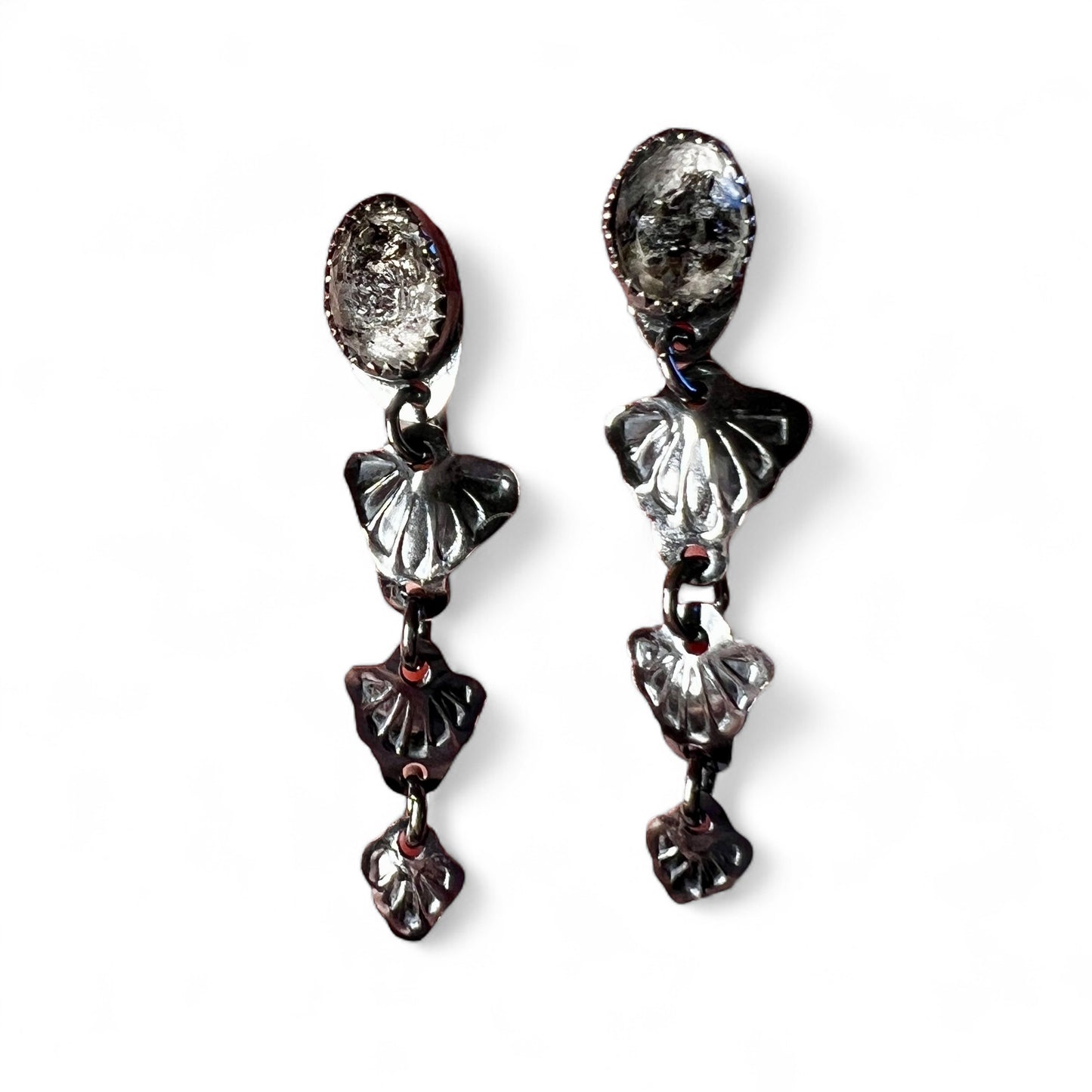 Herkimer Diamond Cascade Stud Earrings