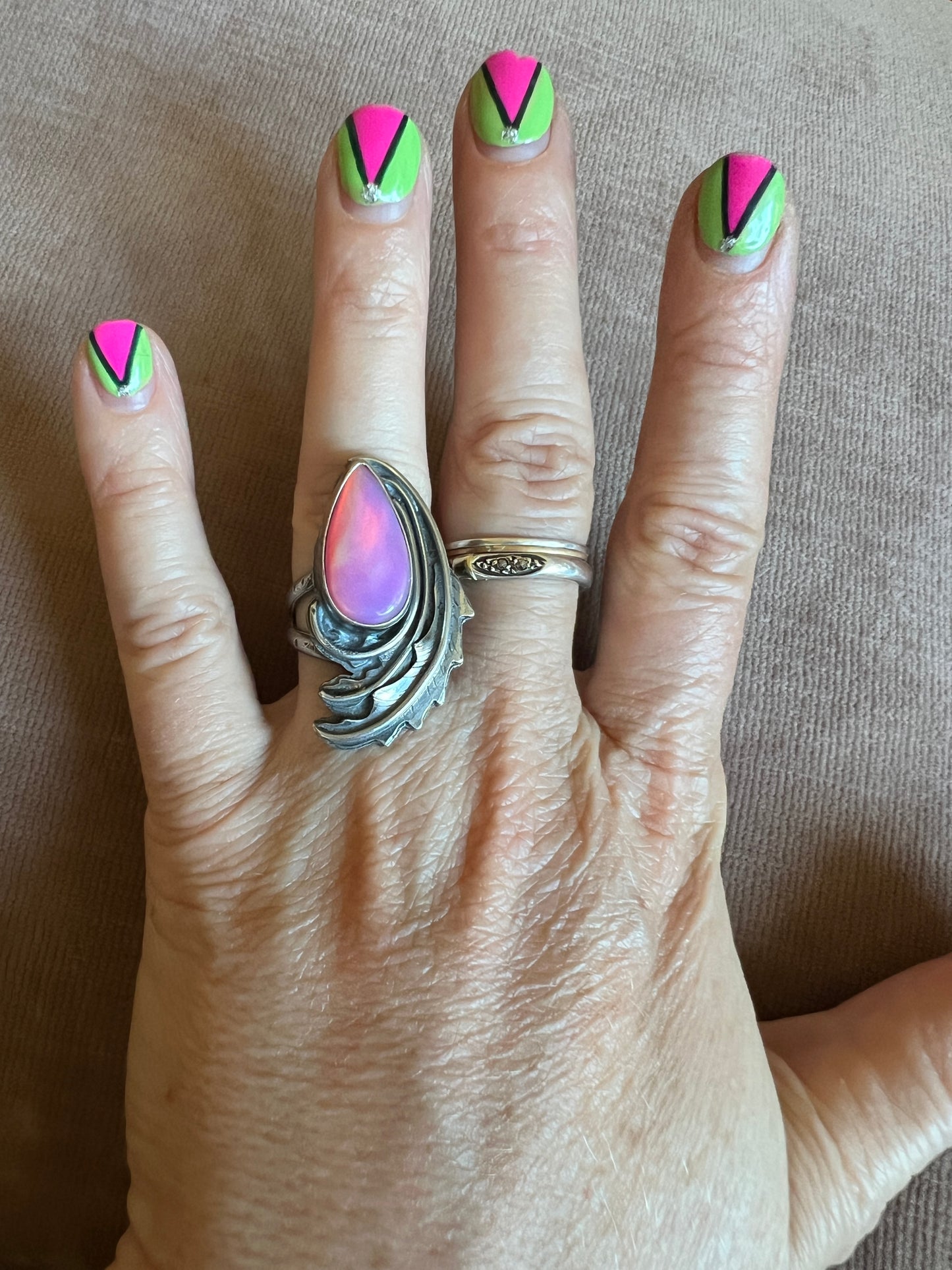 Aura Opal Rose Parade Ring size 6