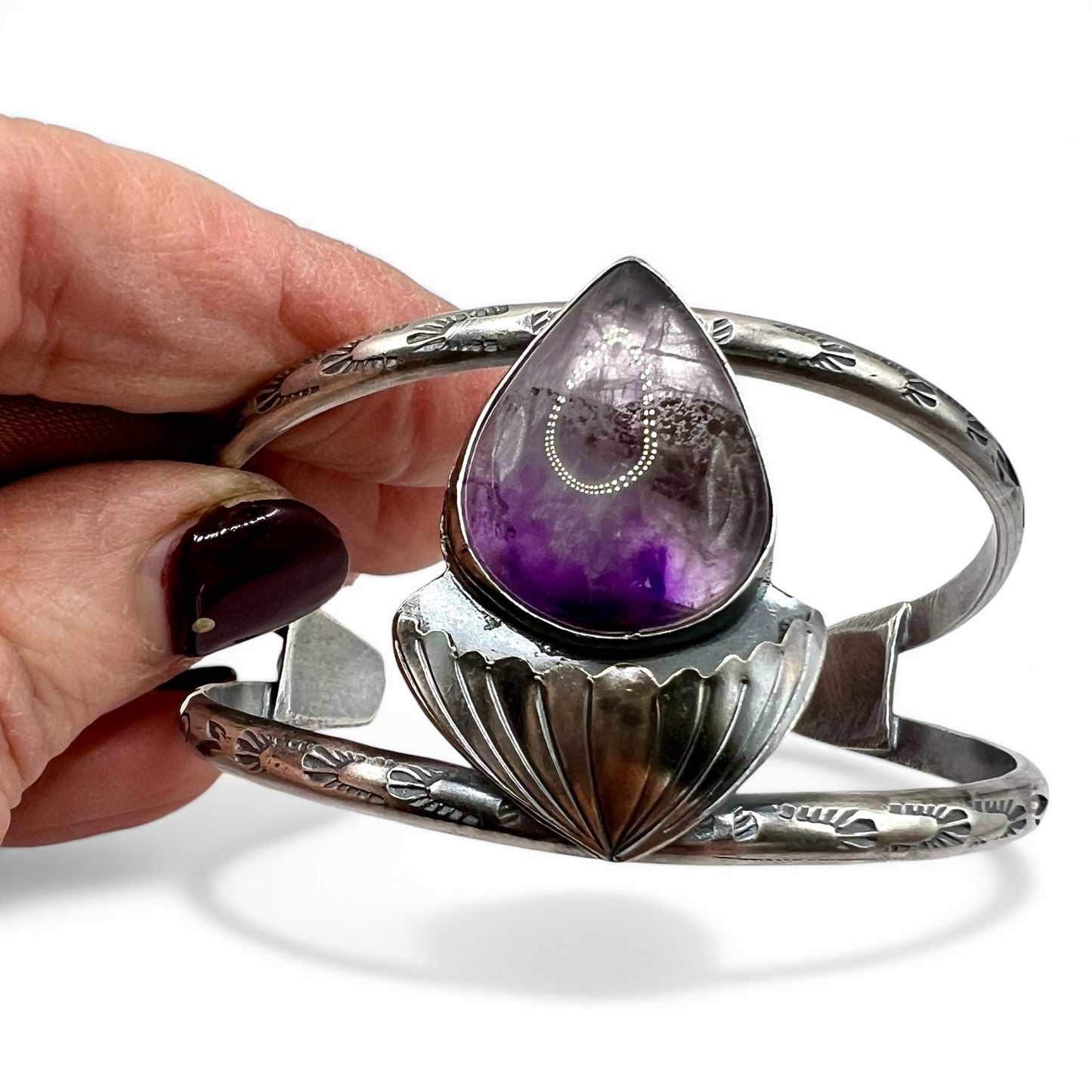 Atomic Amethyst Selkie Cuff Bracelet