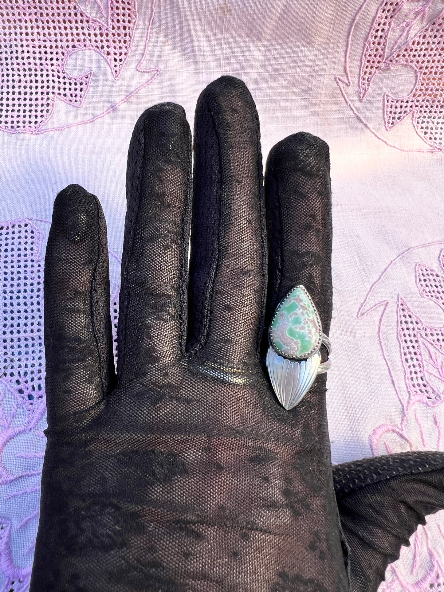 Lucin Variscite Selkie Ring size 9.25