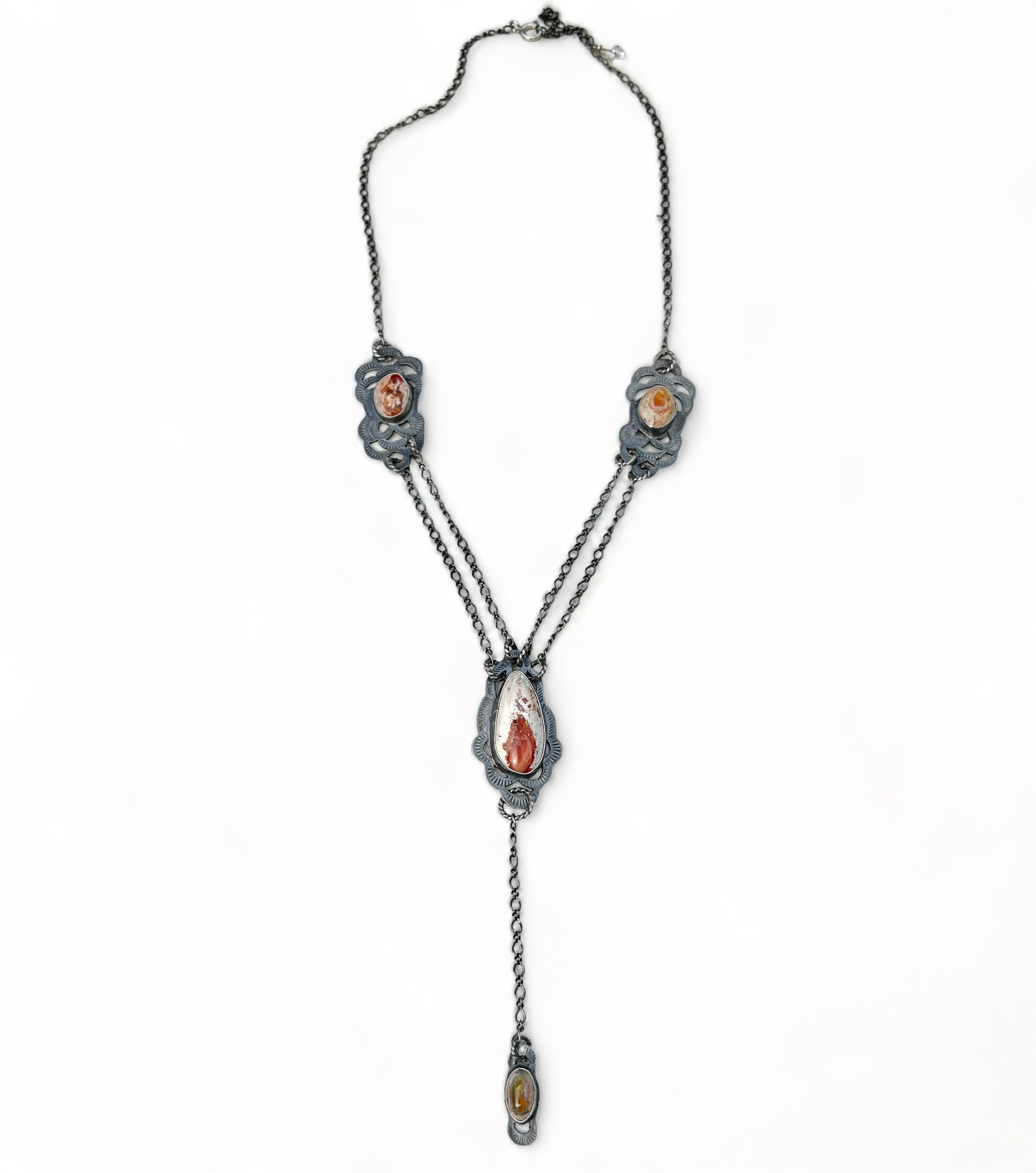 Mexican Fire Opals Necklace