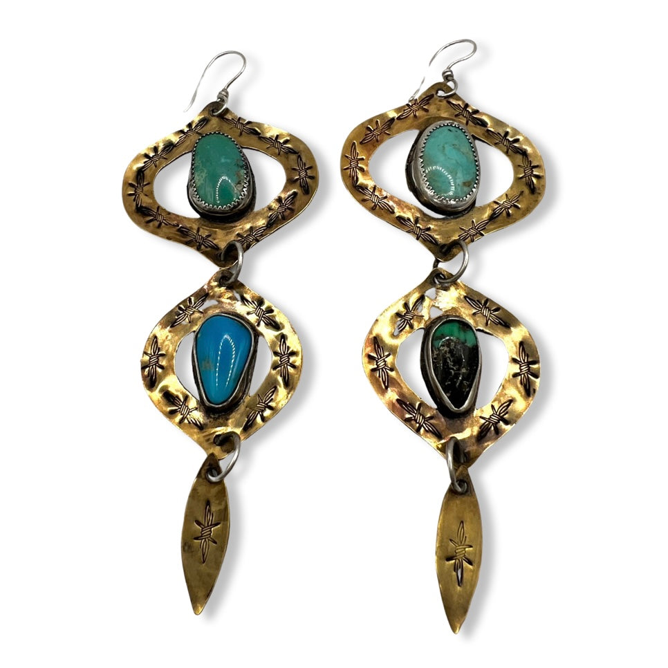 Bombay Beach All Turquoise Earrings