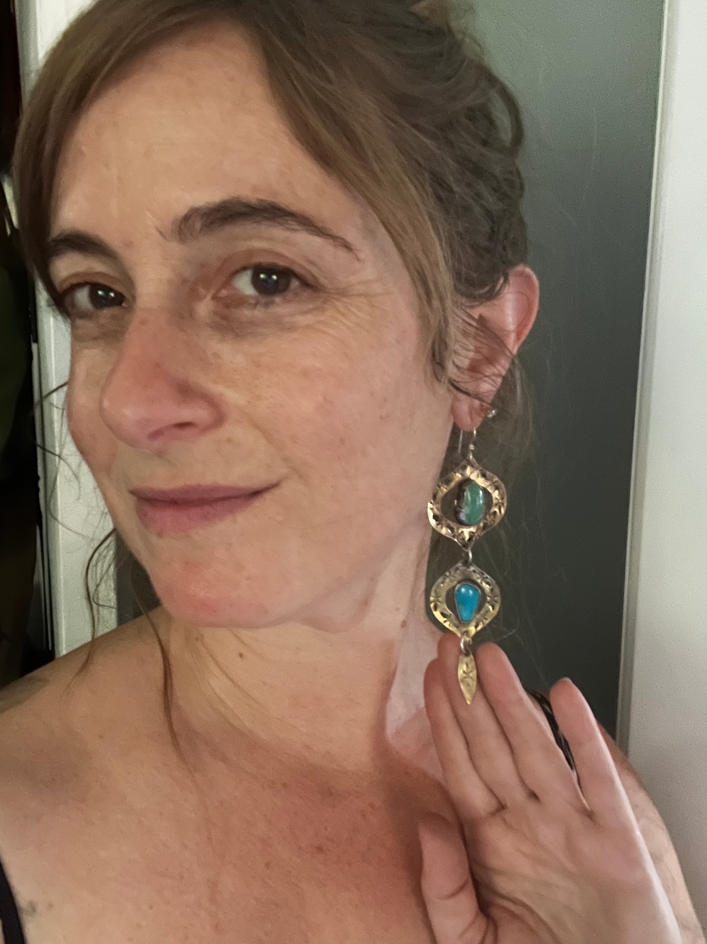 Bombay Beach All Turquoise Earrings