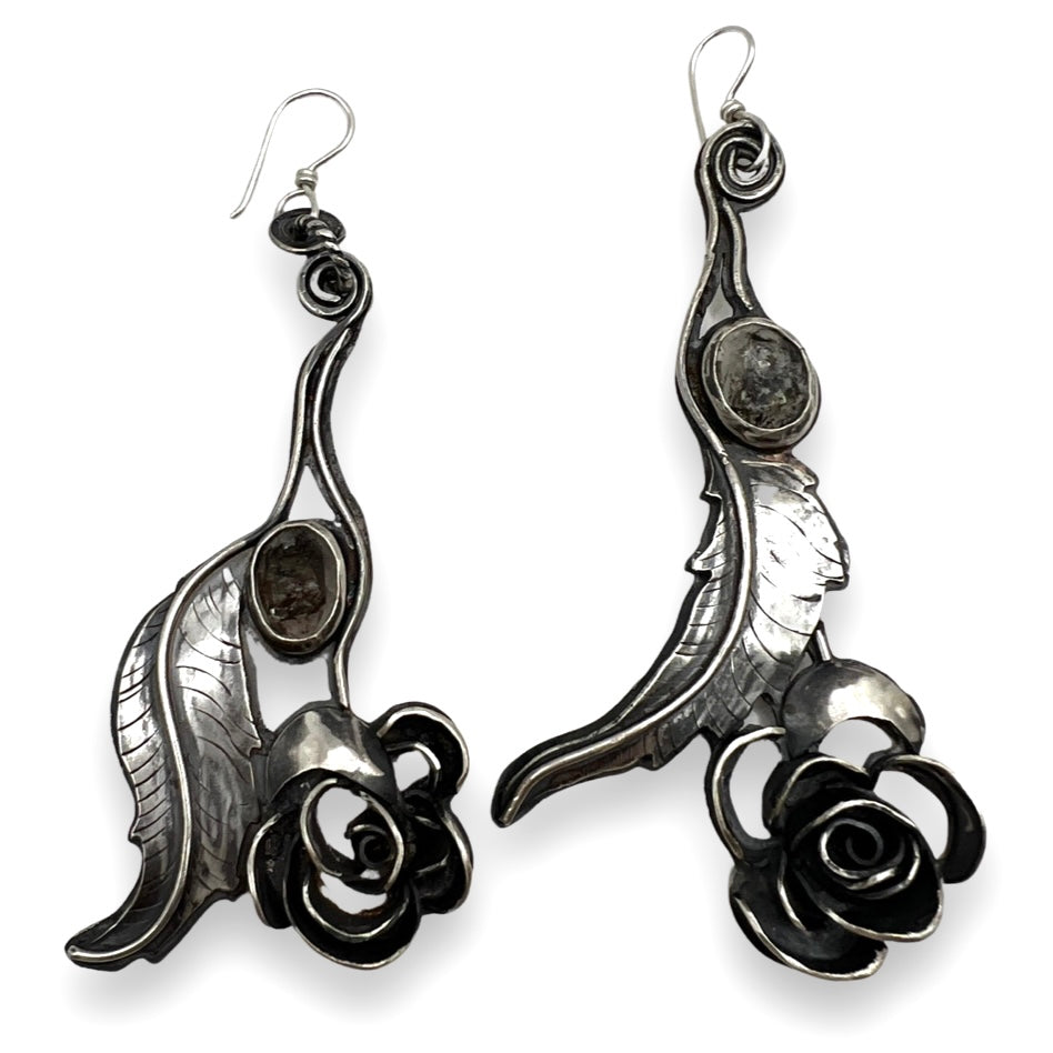 Herkimer Rose Parade Earrings
