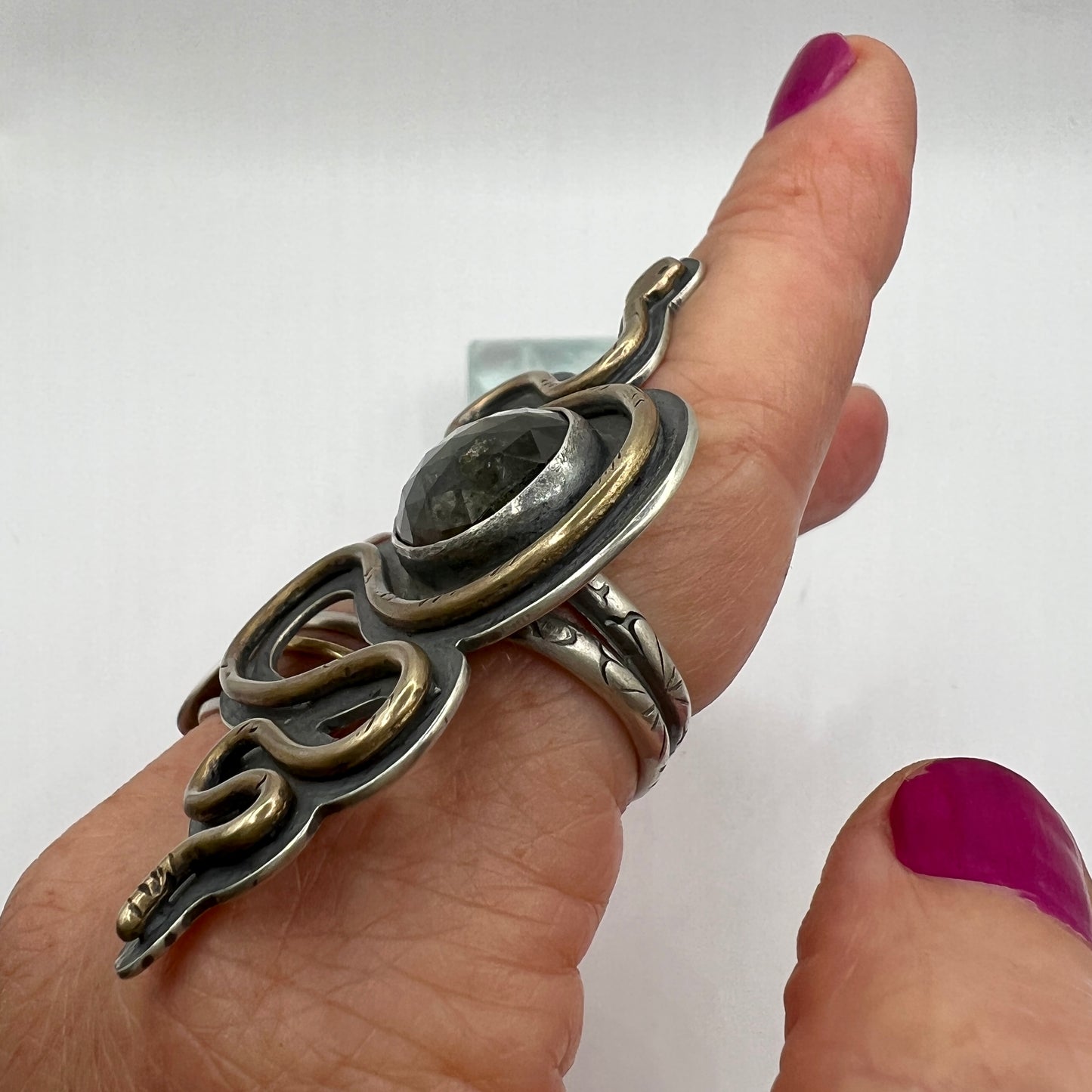 Labradorite Snake Ring size 6.5